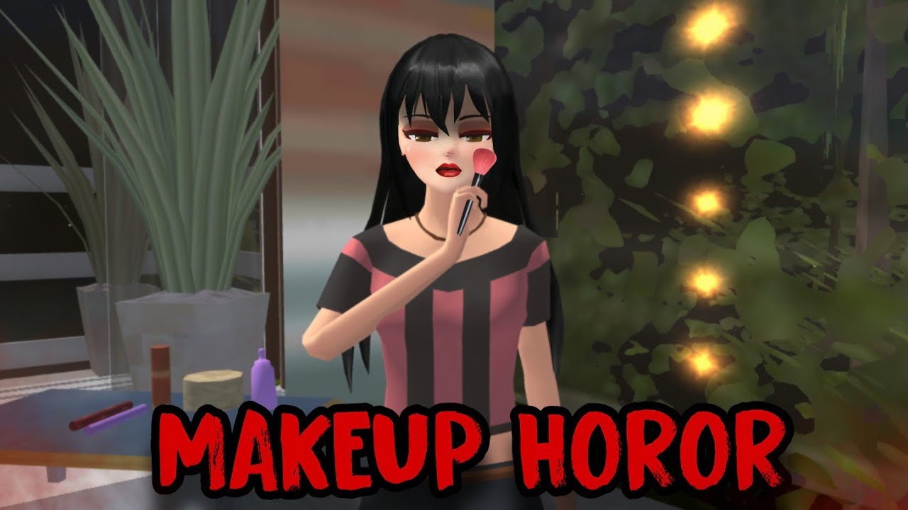 MAKEUP HOROR || HORROR MOVIE SAKURA SCHOOL SIMULATOR