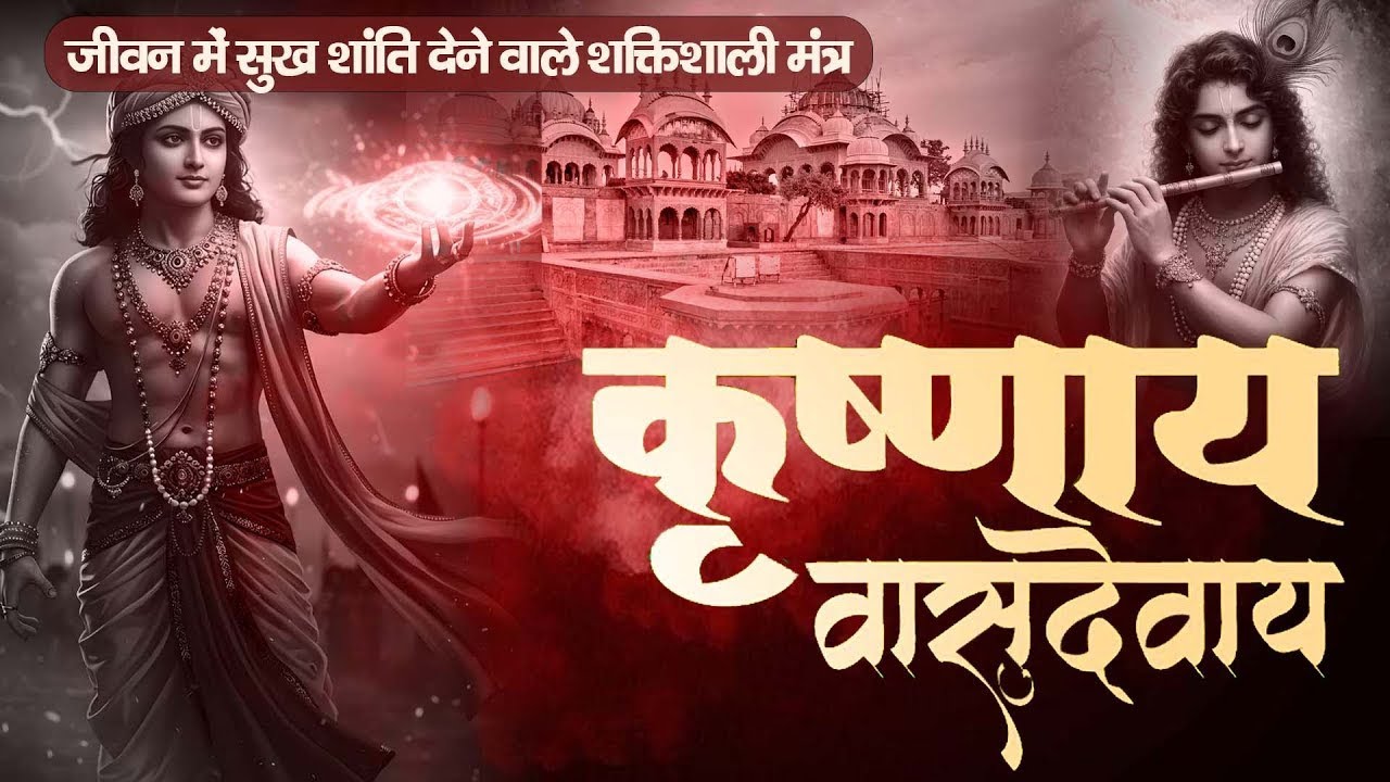 1 HOURS - कृष्ण मंत्र 108 बार | कृष्णाय वासुदेवाय | Krishnaya Vasudevaya | Powerful #krishnabhajan