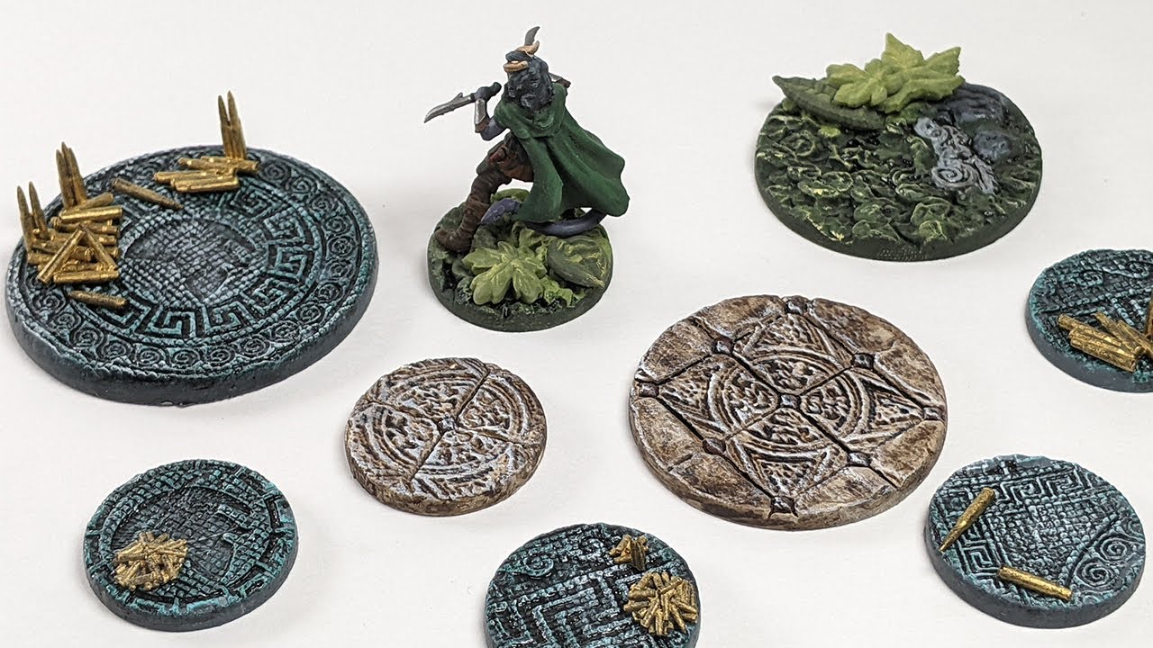 Bases for Miniatures: Clay & Texture Roller