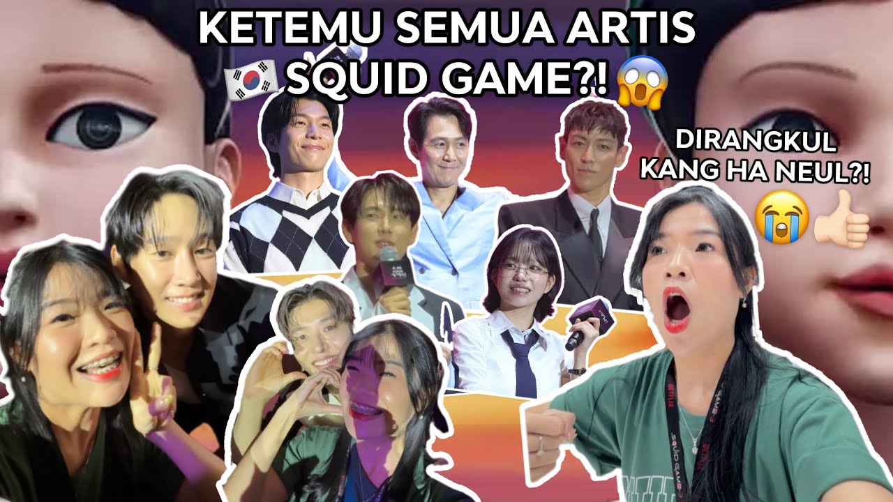 KETEMU SEMUA PEMAIN SQUID GAME 1-3?!😱 MAU NANGIS GA NYANGKA😭😭