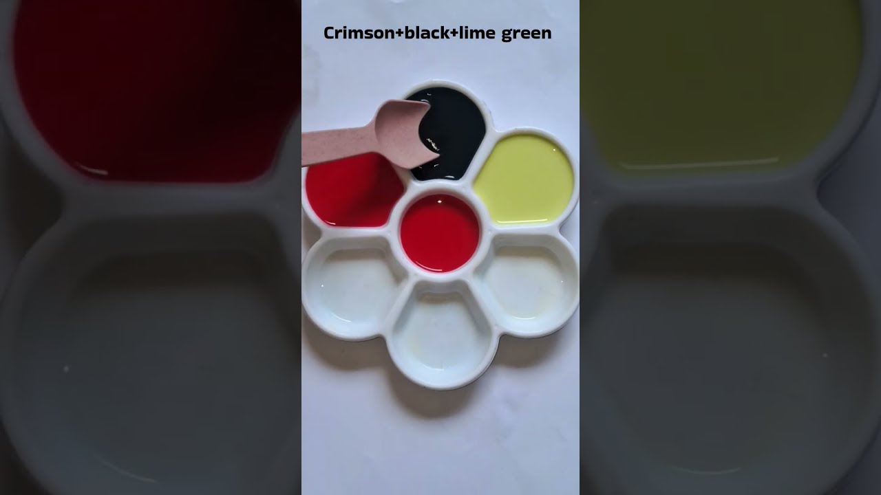 Satisfying colour mixing recipes #trending #asmr #colourmixing #mixart 
