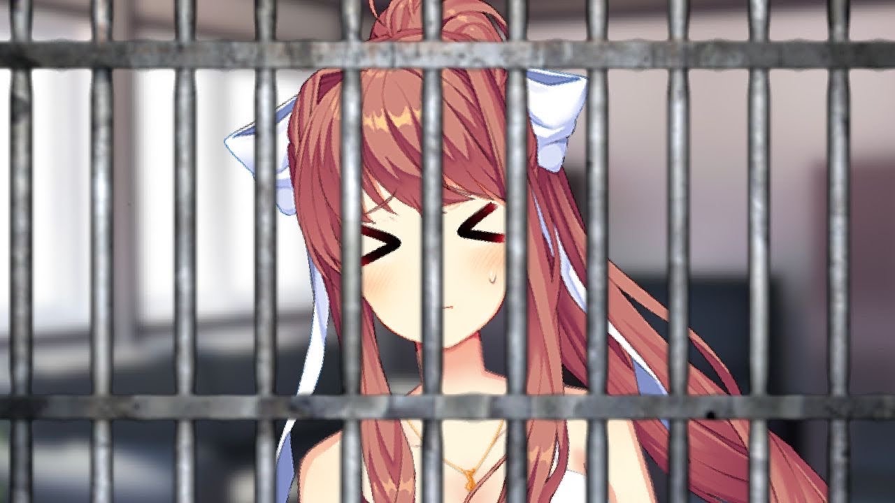 {A short DDLC Mod} Monika goes to H0rny Jail