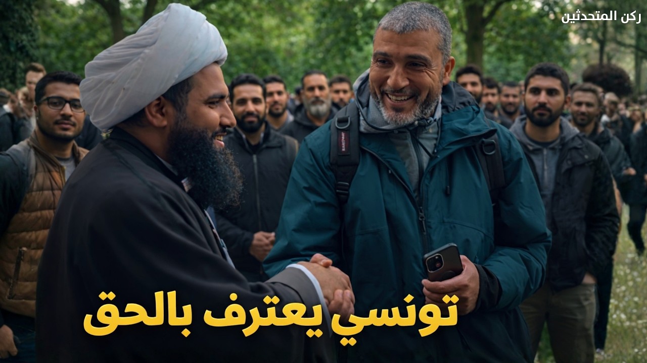 تونسي يعترف بالحق بعد حوار مع الشيخ علي المصدق في ركن المتحدثين