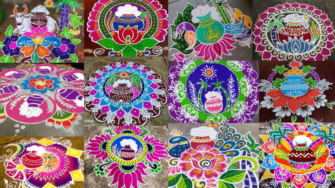 Trending rangoli design/Pongal rangoli designs/Sankranti muggulu/kolam designs/ bog rangoli #rangoli