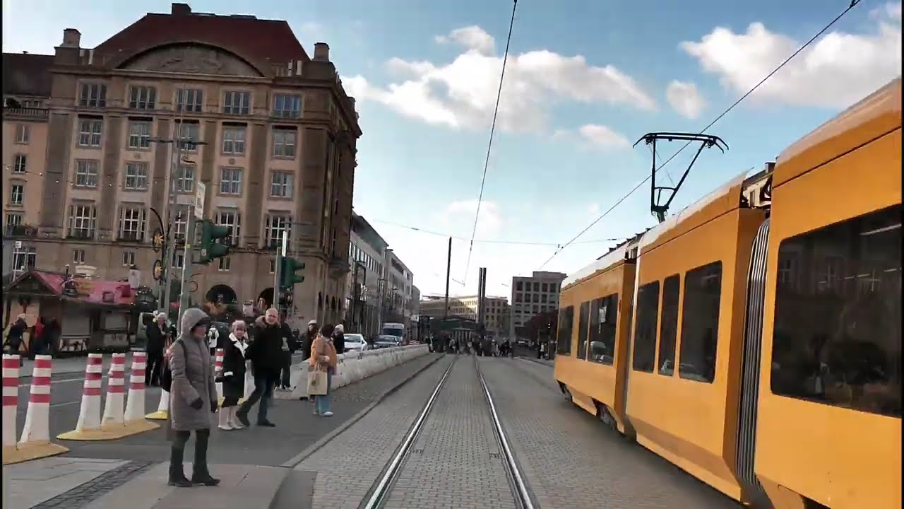 Linie 9 Kaditz - Laubegast | Zeitraffer Tram Dresden