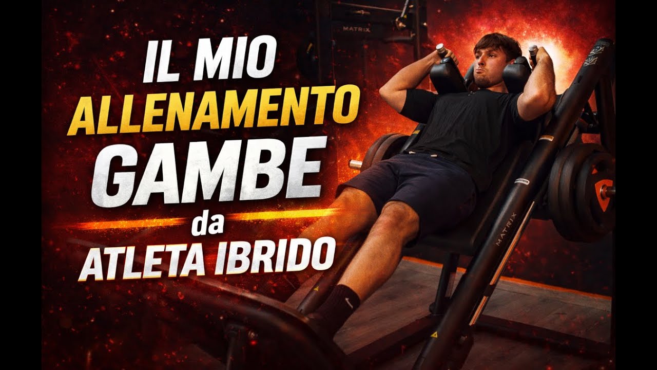 Il MIO ALLENAMENTO GAMBE da ATLETA IBRIDO