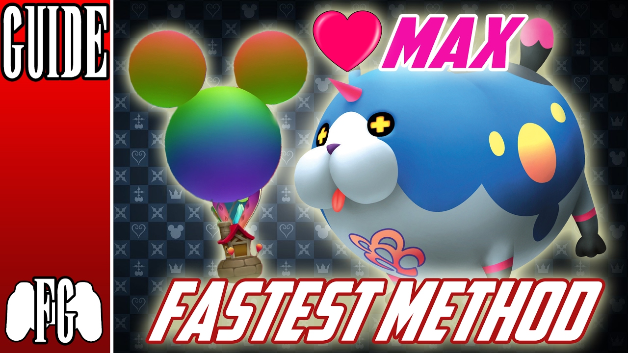 FASTEST METHOD TO MAX AFFINITY (Kindred Spirits) | Kingdom Hearts 3D: Dream Drop Distance HD (2.8)