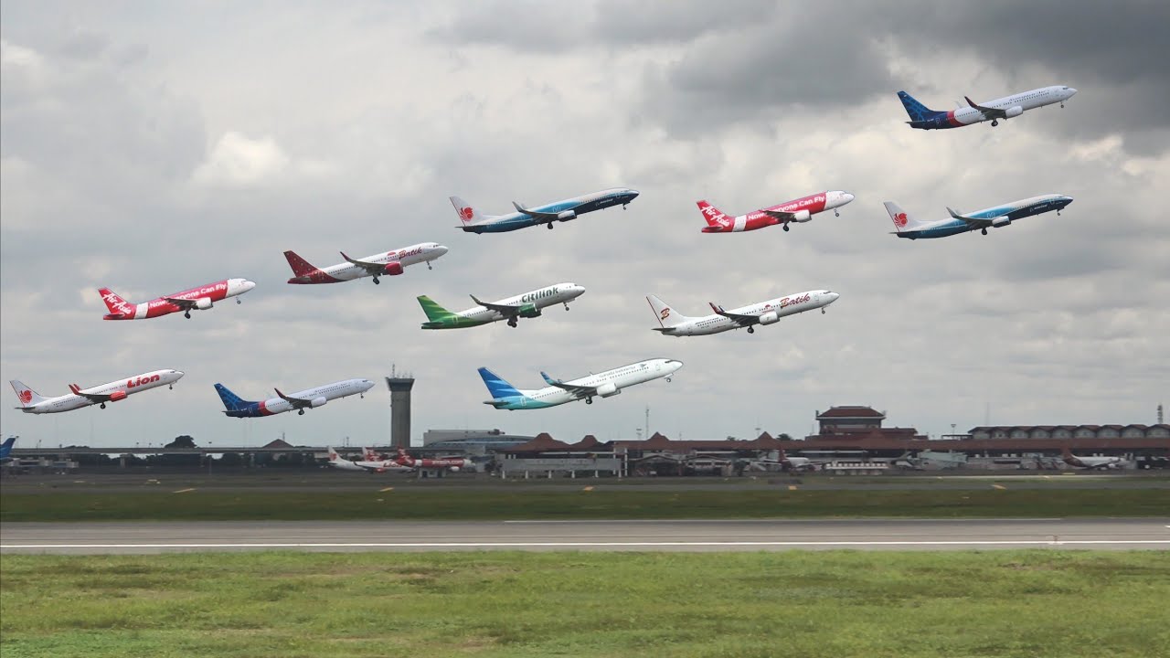 Pesawat Terbang Antri Take Off di Bandara Soekarno Hatta Jakarta | Plane Spotting Indonesia 2021