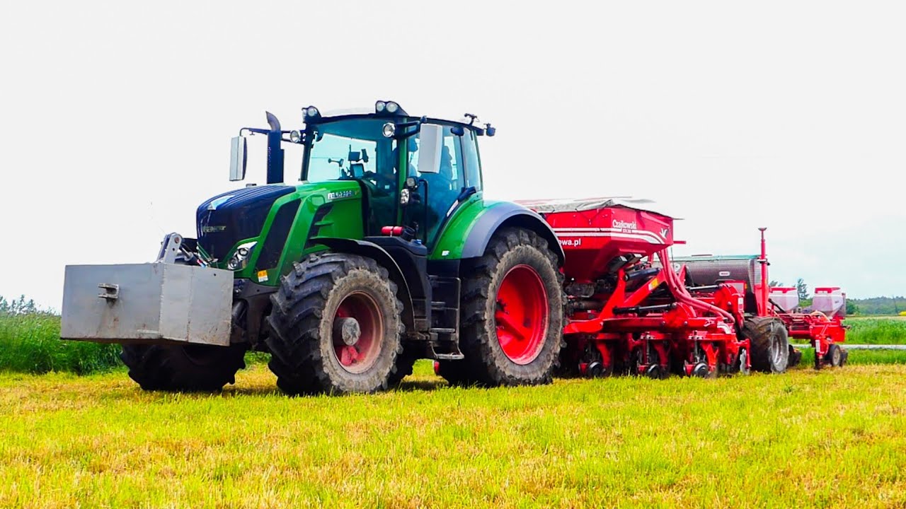 ㋡ Pasowy Siew Kukurydzy  2021 po trawie ㋡  ✩Fendt 828 Vario Profi Plus✩ Czajkowski stk 300 ✩