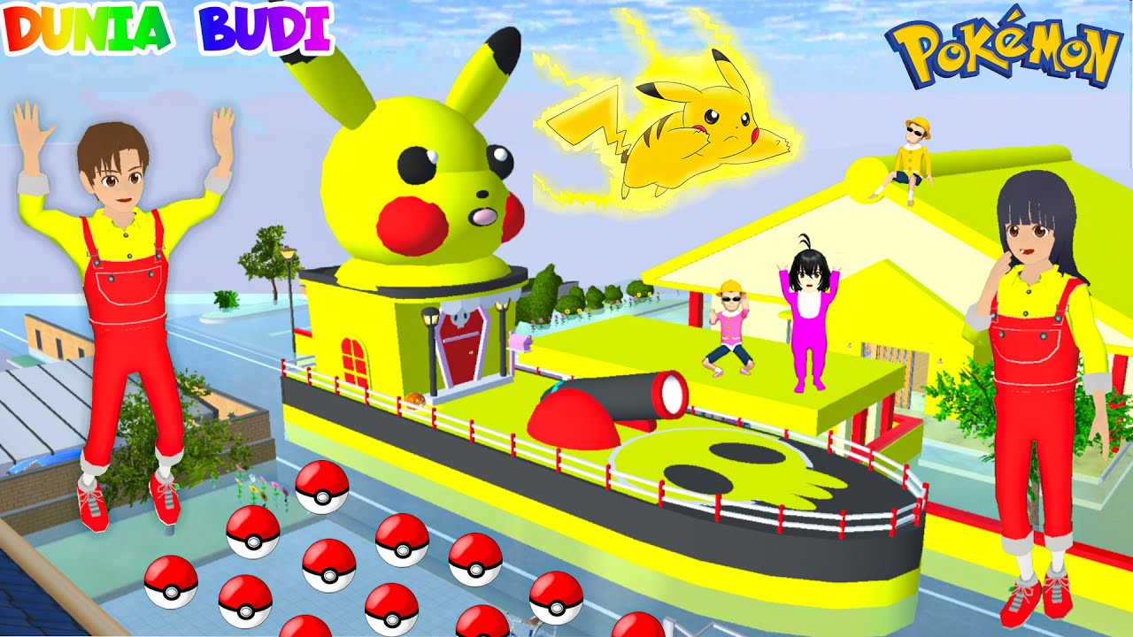 Kapal Pikachu Datang Ke Kota Sakura | Yuta Mio Kumpulan Bola Pokemon Di Depan Rumah
