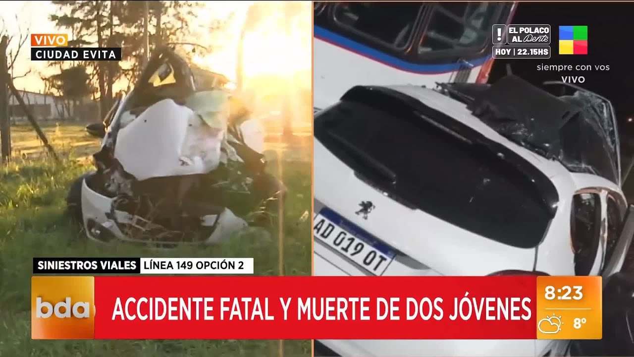 Ciudad Evita: accidente fatal y muerte de dos jóvenes