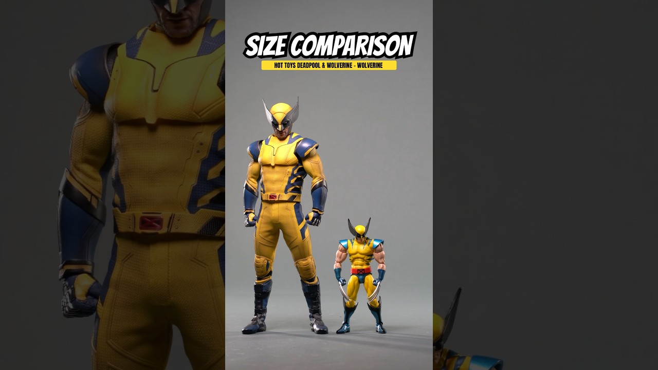 Size Comparison: Hot Toys Marvel Studios Deadpool & Wolverine - Wolverine #deadpool #wolverine
