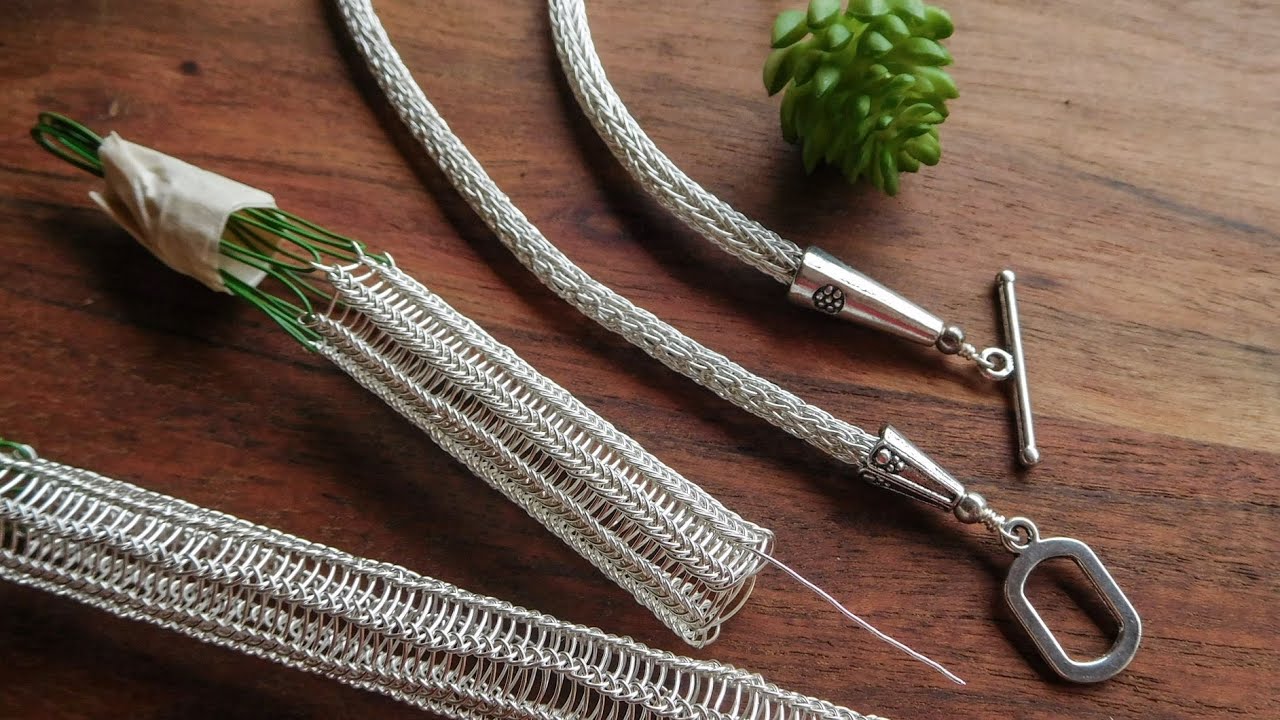 Viking Weave — мастер-класс по плетению браслета из проволоки