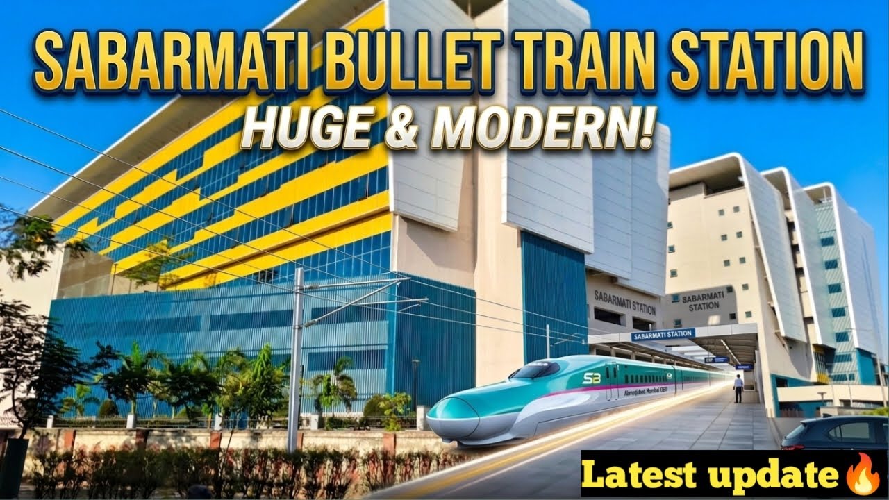 Sabarmati Bullet train station update May 2026 😍 | India's future High-Speed rail hub