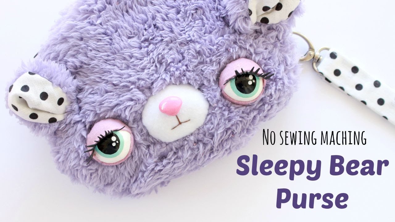 DIY Kawaii Purse | Sleepy Bear Purse Sewing Tutorial | Kawaii Crafts