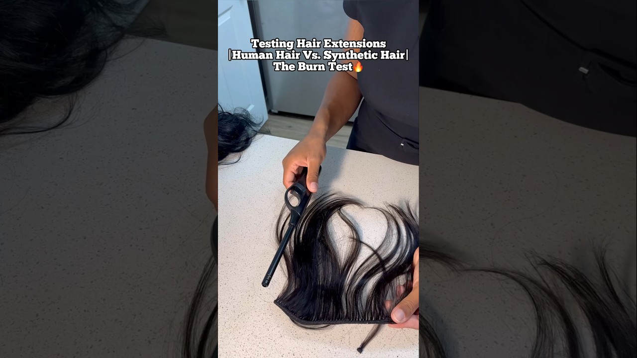 How To Test Hair Extensions|Human Hair| Synthetic Hair #hair #haireducation #wigs