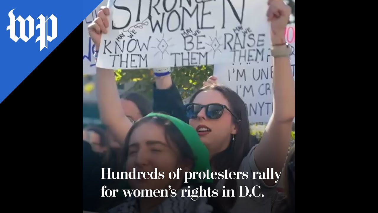 Hundreds of protesters rally for women's rights in D.C.