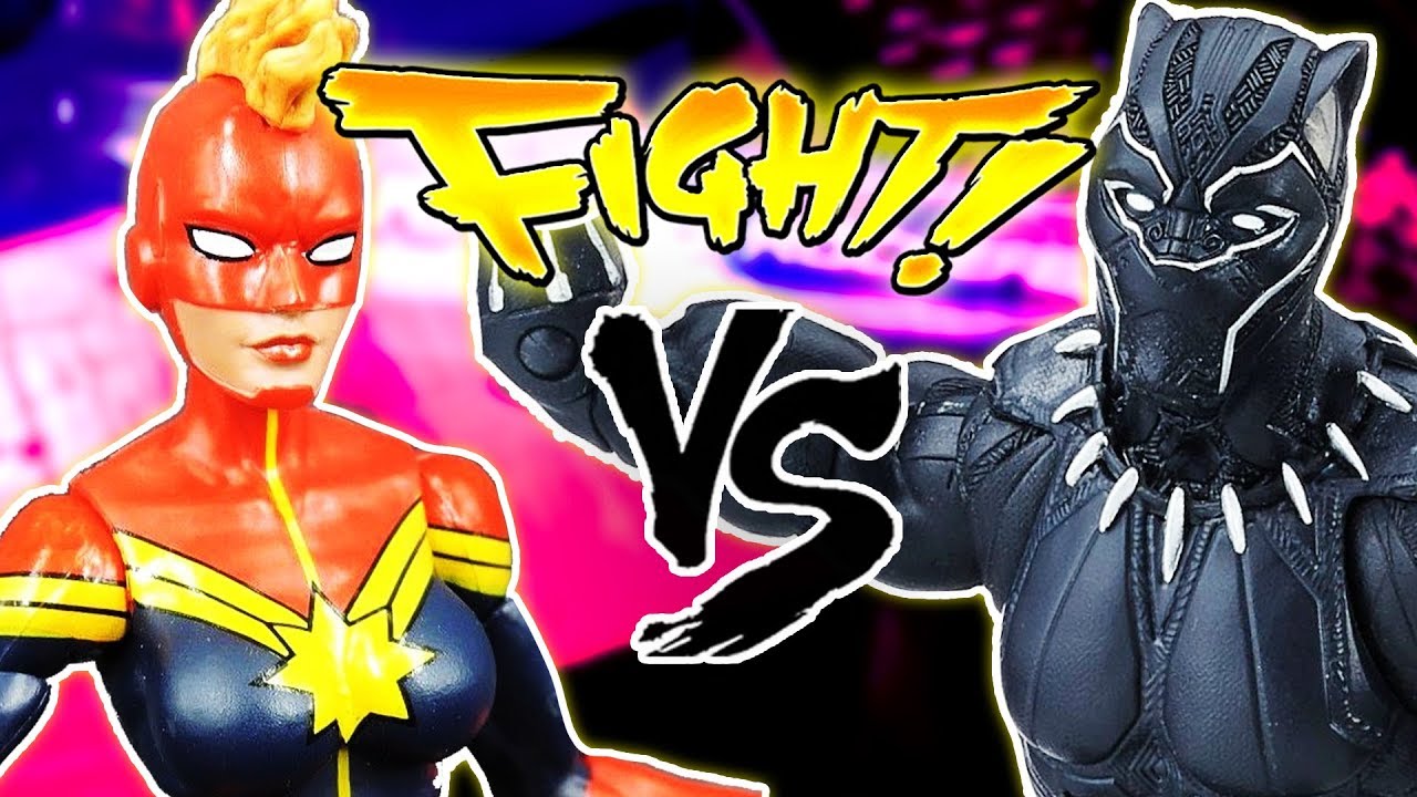 Black Panther VS Captain Marvel! CLAWS OUT SMACKDOWN! ~ Ultimate Smash House ~ pocket.watch jr.