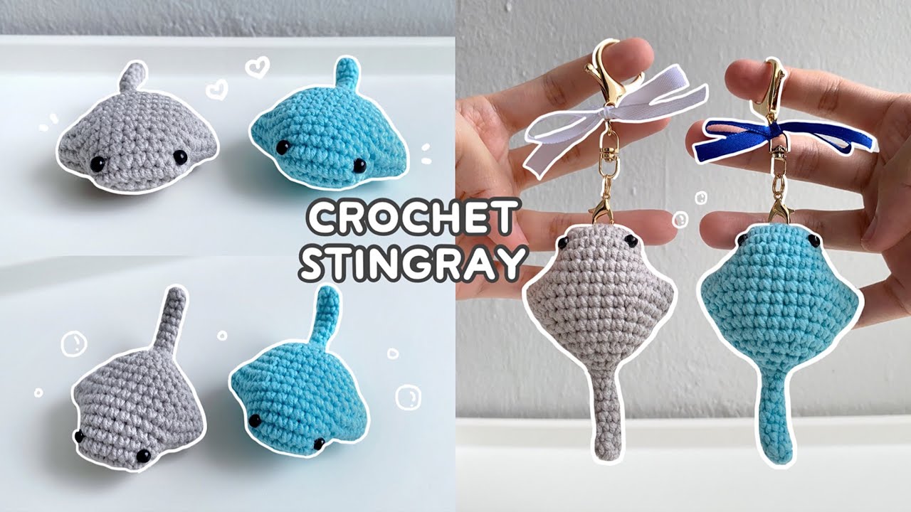 Crochet Stingray Tutorial | No-Sew Beginner Friendly Pattern