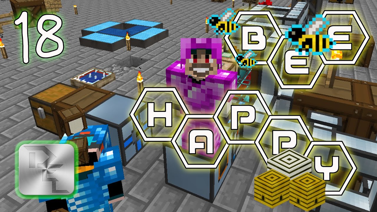 Minecraft Mod Pack Bee Happy - Episode 18 -  Automating Dirt Production