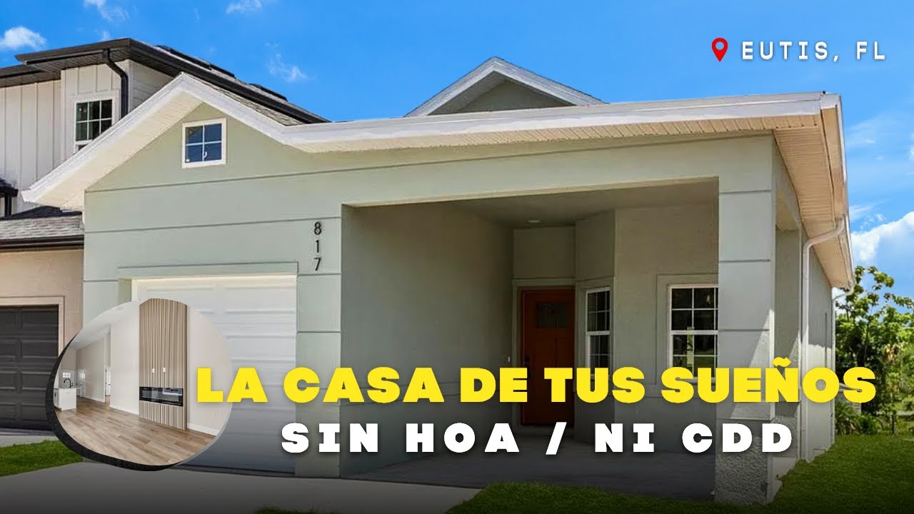 💰 Casa totalmente NUEVA en Eutis, Fl | NO HOA - NO CDD 🏡