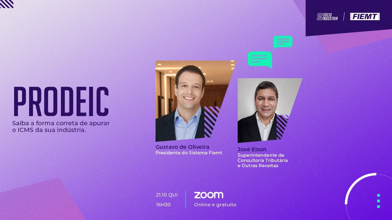 [Live] PRODEIC: a forma correta de apurar o ICMS - 21.10.21