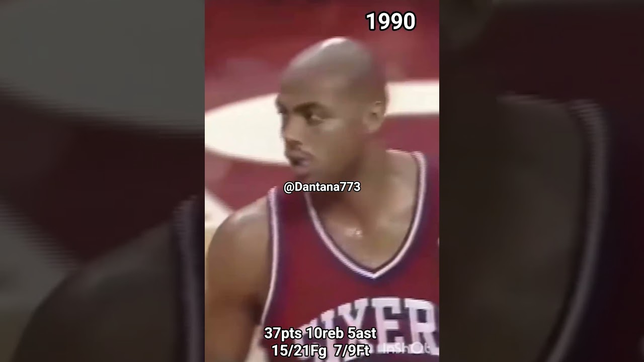 CHARLES  BARKLEY SEASON OPENER GAME  vs. THE  BULLS IN 1990.  #shorts #NBA #charlesbarkley