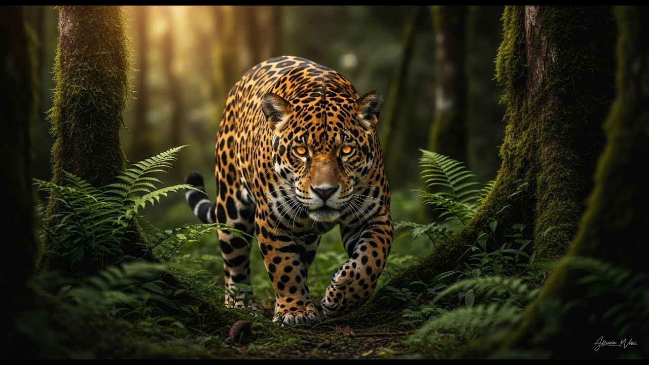 Jaguar Hunting in the Wild Amazon Jungle 4K