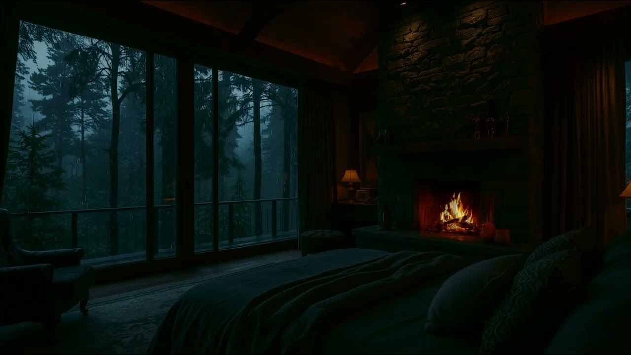 Deep Sleep Dark Ambience 🌙 | 1080p Night Atmosphere for Relaxing, Studying & Falling Asleep Fast