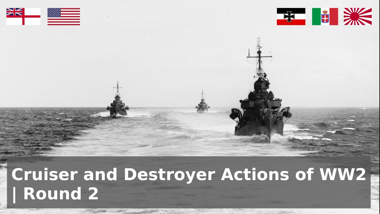 Cruiser and Destroyer Actions of WW2 - Convoy Confrontations