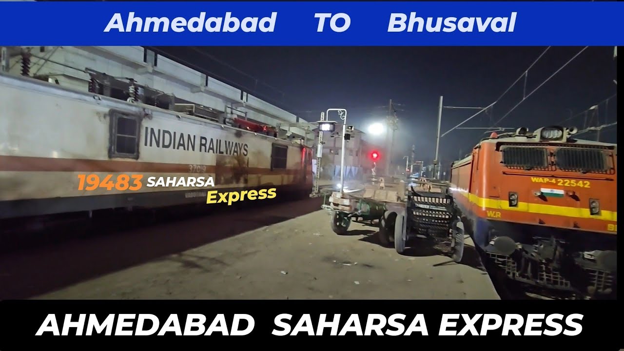 Journey in Ahmedabad Saharsa Express | Ahmedabad to Bhusaval train journey
