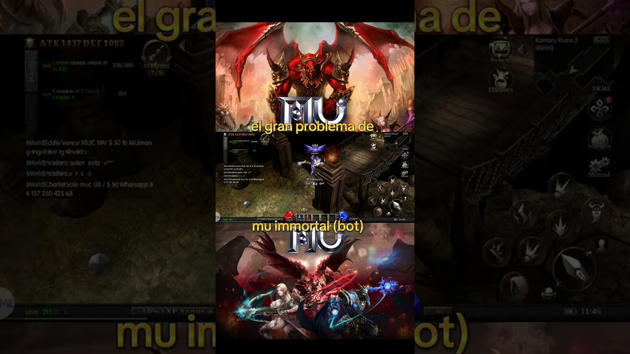 Mu immortal el gran problema que tenemos en el servidor con los bot