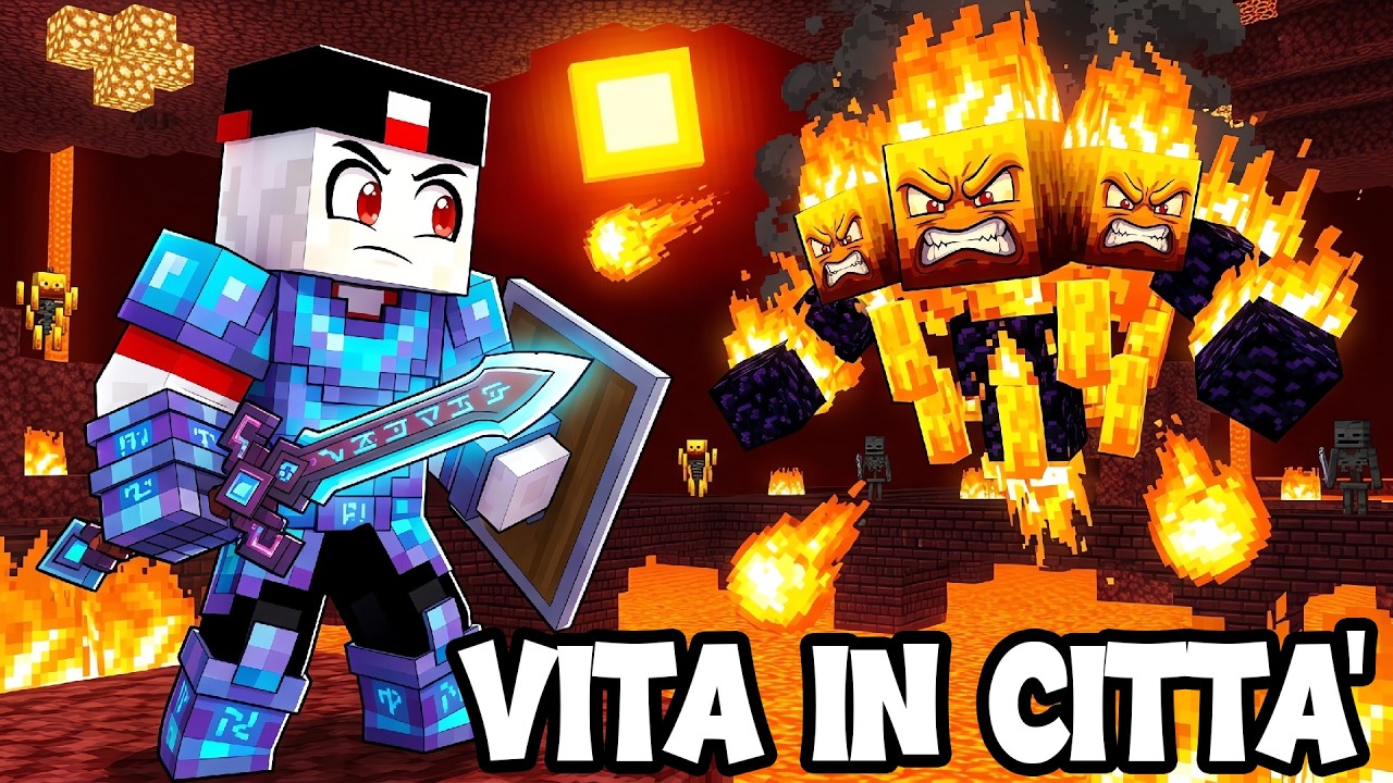 ESPLORO IL  NETHER PER LA PRIMA VOLTA NELLA VITA IN CITTÀ