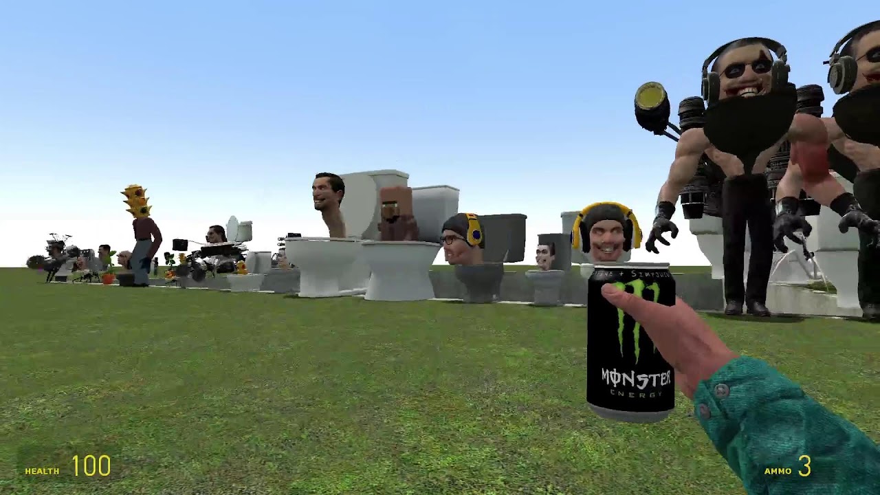 SPARKAN KICKING ALL SKIBIDI TOILETS INTO DEEP PIT GMOD #gmod #gmodlive