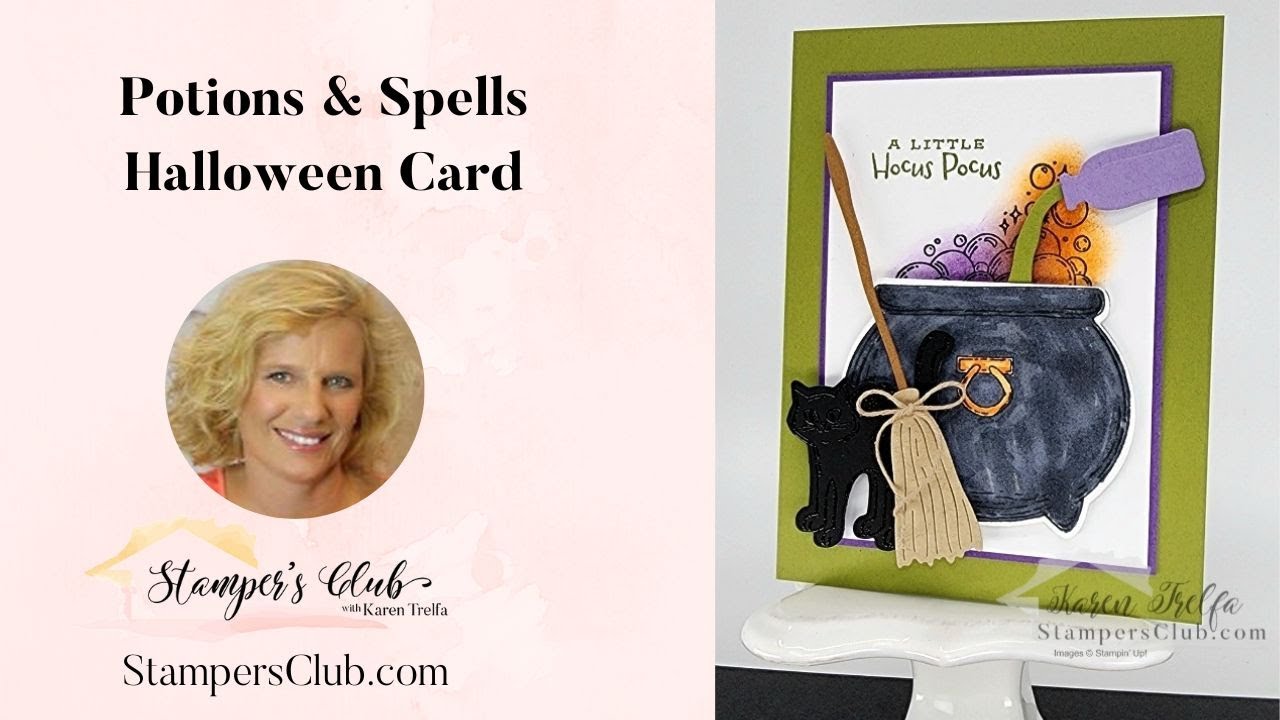 Potions & Spells Halloween Card