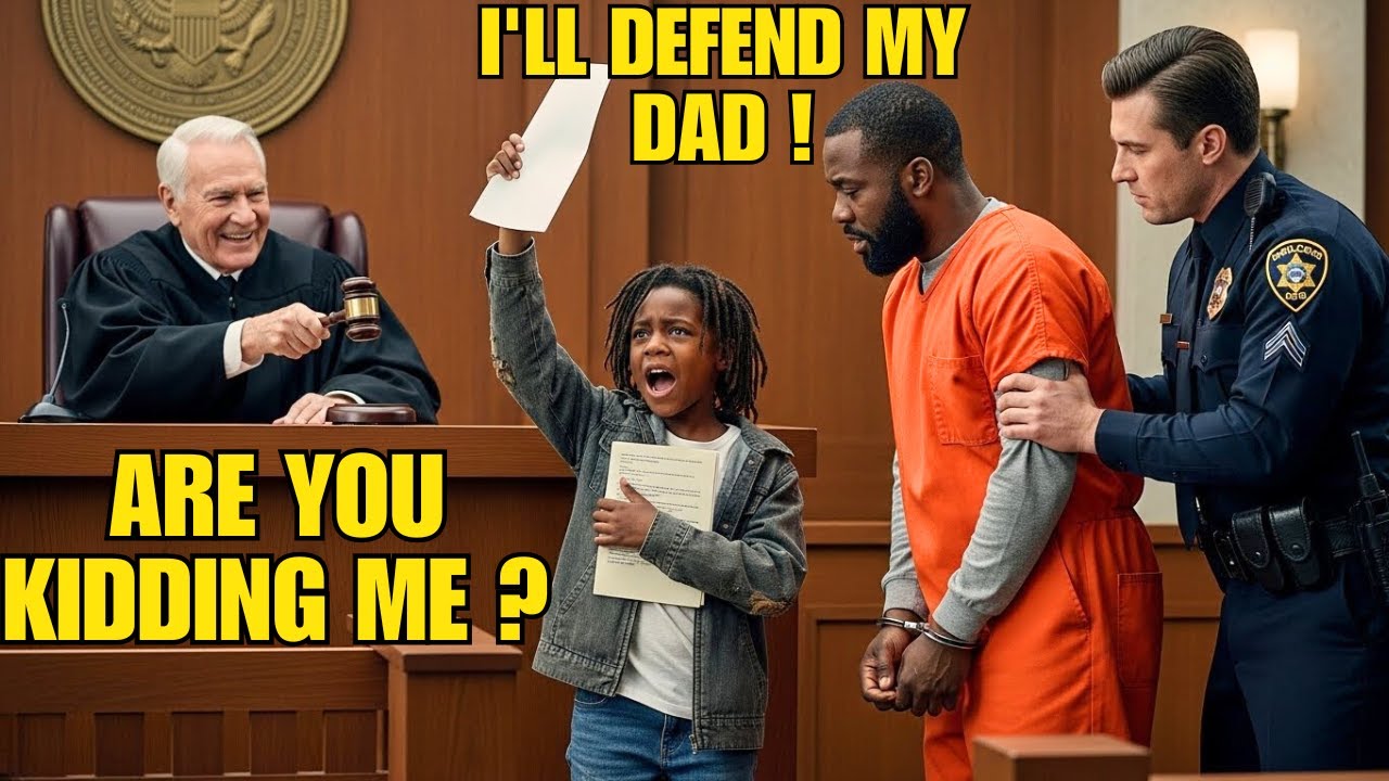 Little Black Girl Told the Judge, “I’ll Defend My Dad” — They Laughed, Then Everything Changed
