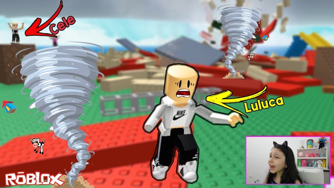 Roblox - FUGINDO DO FURACÃO (Natural Disaster Survival) | Luluca Games