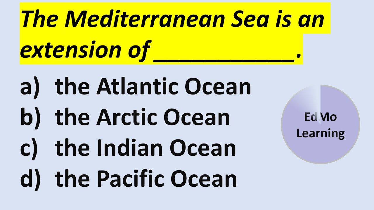 GEOGRAPHY QUIZ: OCEANS. Water Bodies of the Earth. Can you score 20/20? Geography Test.