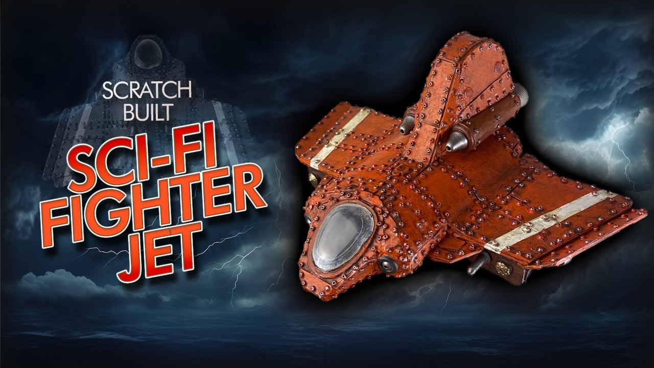 🚀 From Scraps to a Sci-fi Fighter Jet - I made my 2nd Scratchbuilt Plane