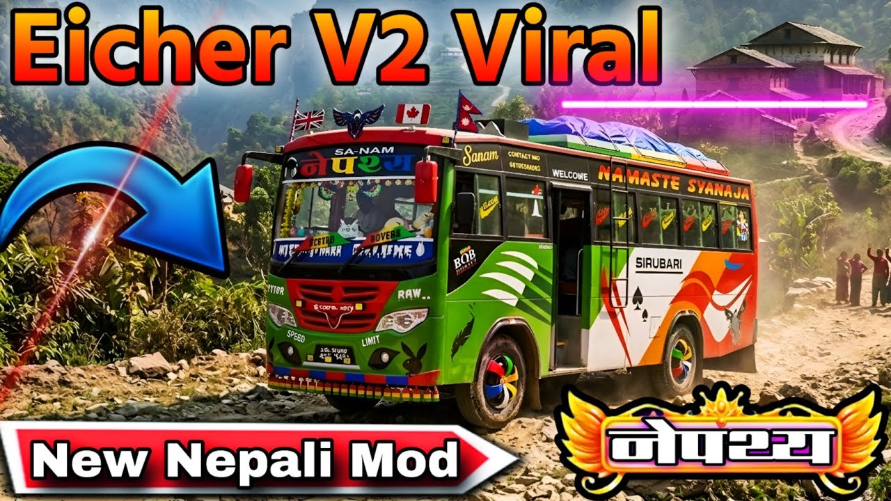 Nepali Eicher V2 For bussid New Nepali Bus Mod Finally released Nepali Bus Mod 