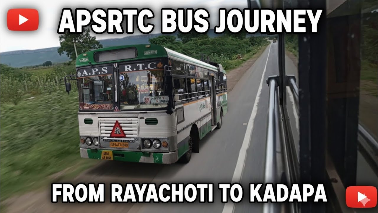 APSRTC RAYACHOTY TO KADAPA JOURNEY ON PALLE VELUGU BUS PART - 1 |PALLE VELUGU #journey  #apsrtcbus