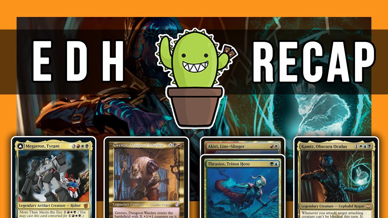 Spikes. Patrons. Commander gameplay. It's go time. | Megatron VS Grenzo VS Akiri / Thrasios VS Kamiz