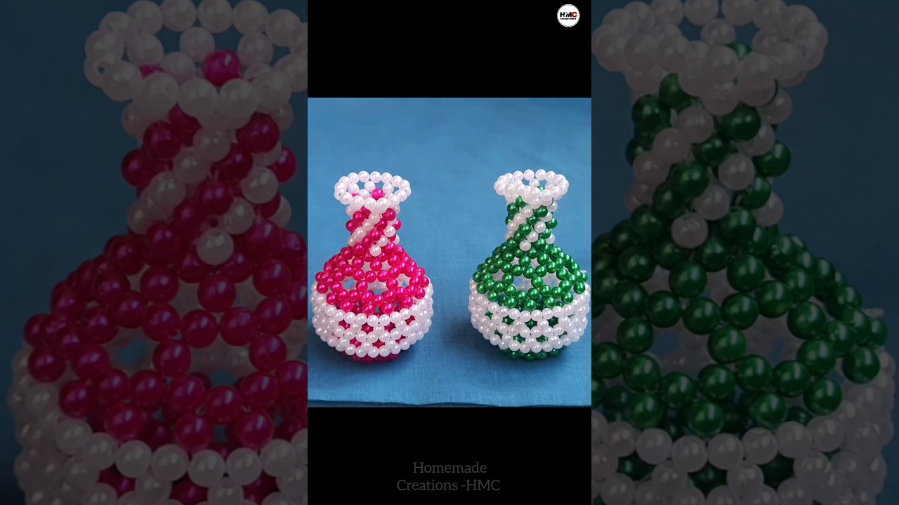 How To Make Flower Vase / Beaded Flower Vase / Flower Pot #youtubeshorts#shorts #shortvideo#trending