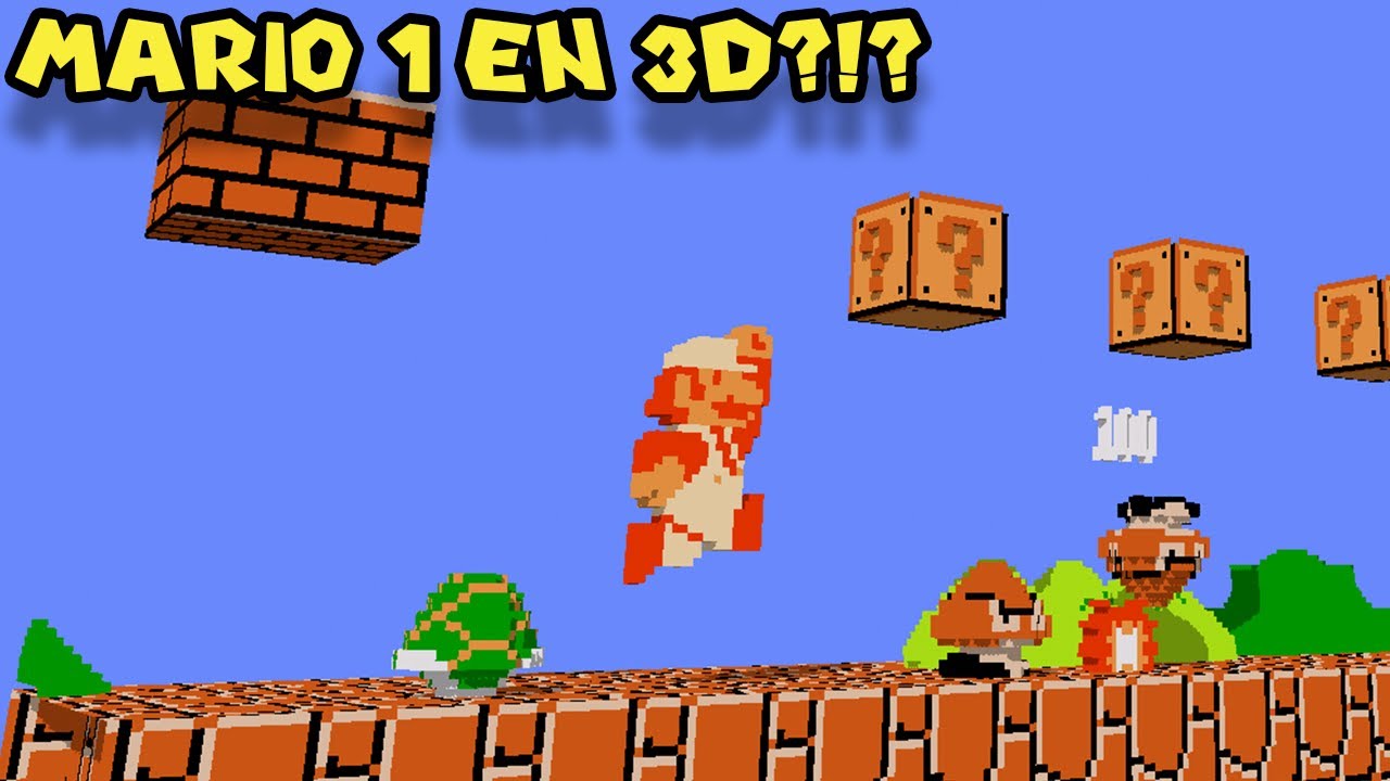 Super Mario Bros 1 EN 3D ?!? - Mario 1 3D con Pepe el Mago (#1)
