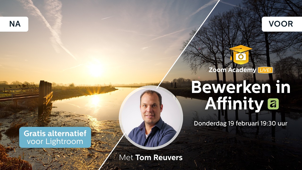Zoom Academy LIVE - Bewerken in Affinity met Tom Reuvers
