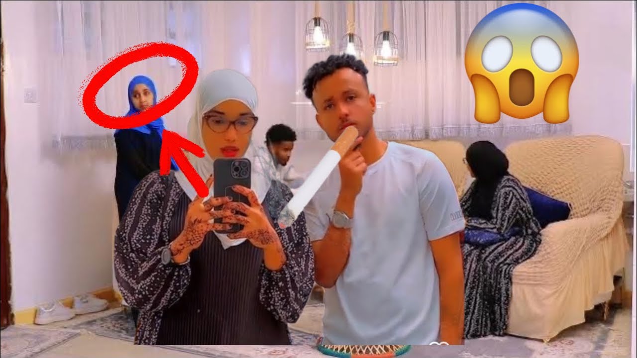 Hassan soya oo sigaar lagu qabtay Umu Ahzab oohin afka furatay 😢💔😢💔