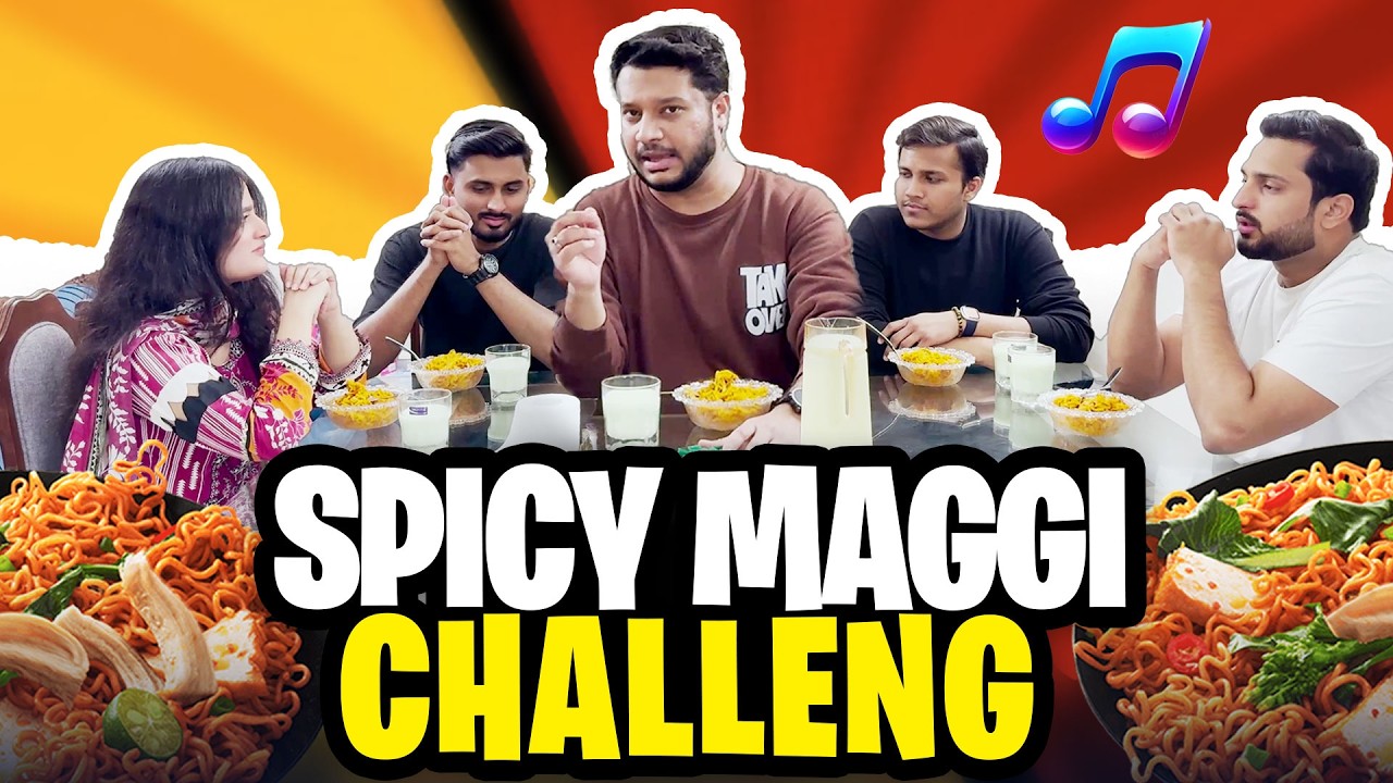 Spicy Noodles Challenge 🍜 Halat Kharab 🔥 Aur Sath Mein Signing 🎶 Sa Re Ga Ma Paaa 🎤