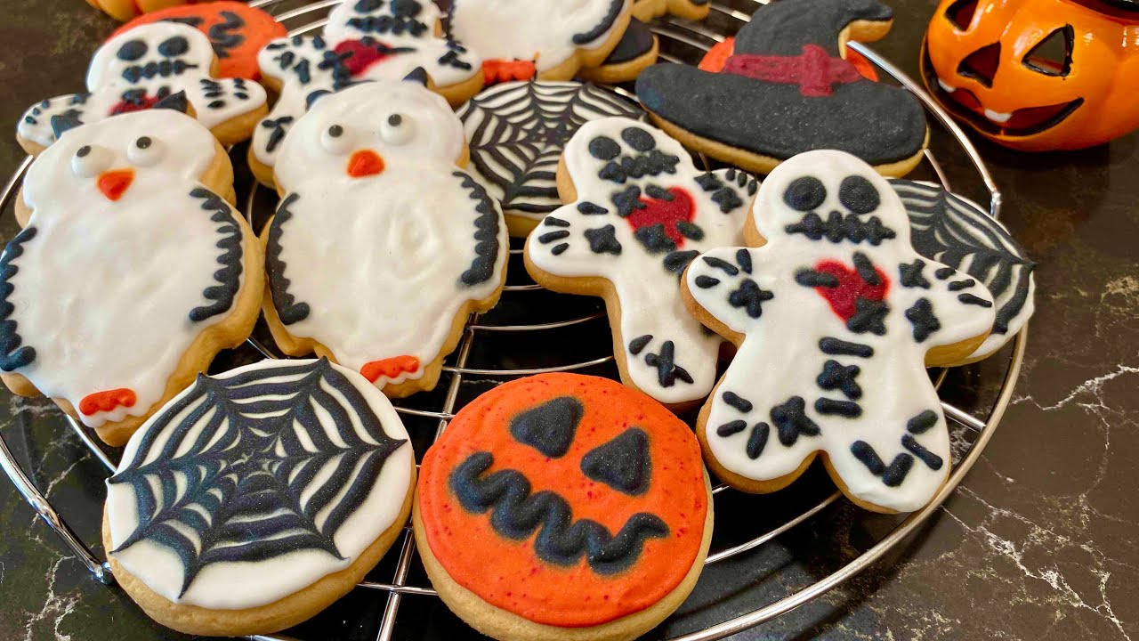 Recette des biscuits d'Halloween, délicieux sablés pas à pas pour les réussir #halloween #biscuit