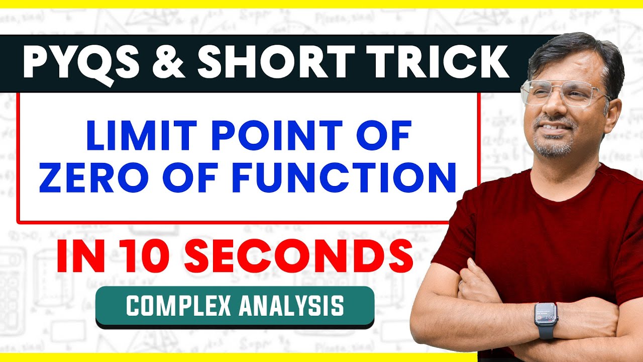 Limit Point of Zeros of  Analytic Function | Complex Analysis | Short Trick By Gp sir