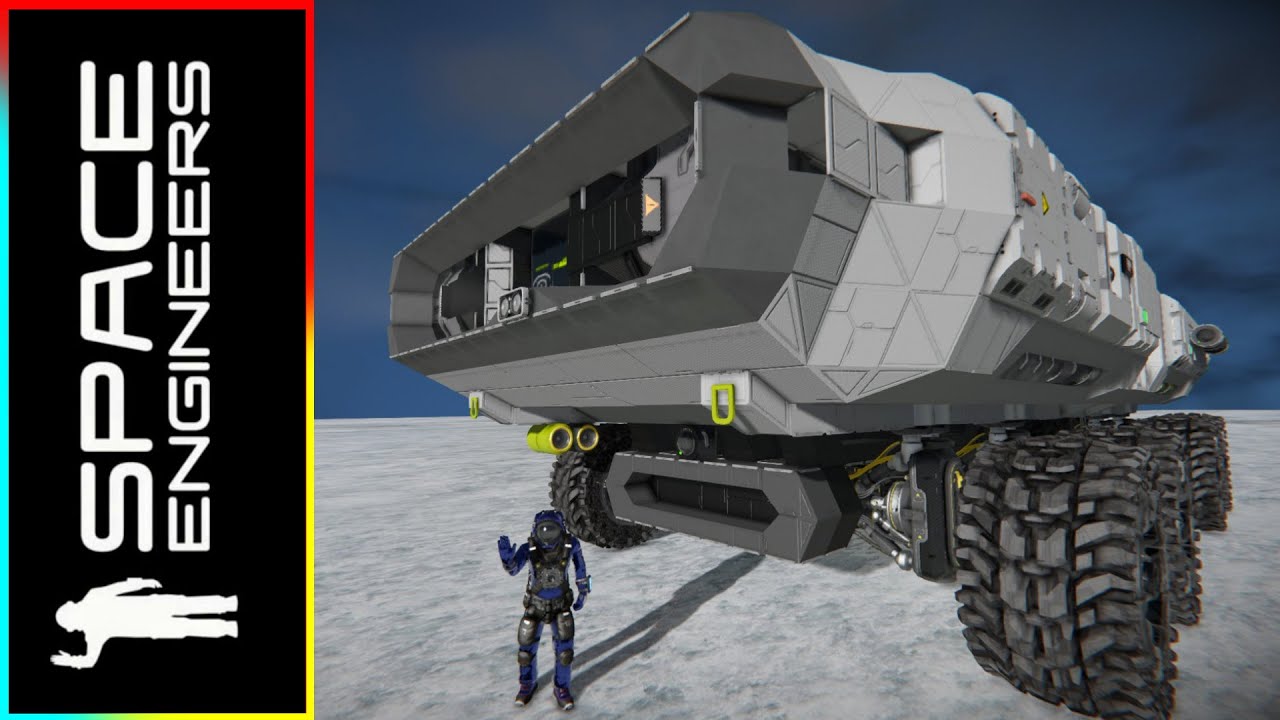 The Snowrider Cargo Rover! - Space Engineers